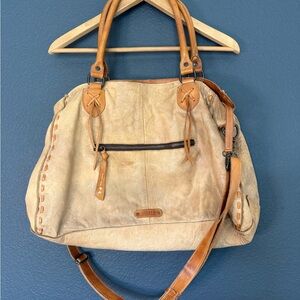 Bed Stud Tan Leather Tote Bag
